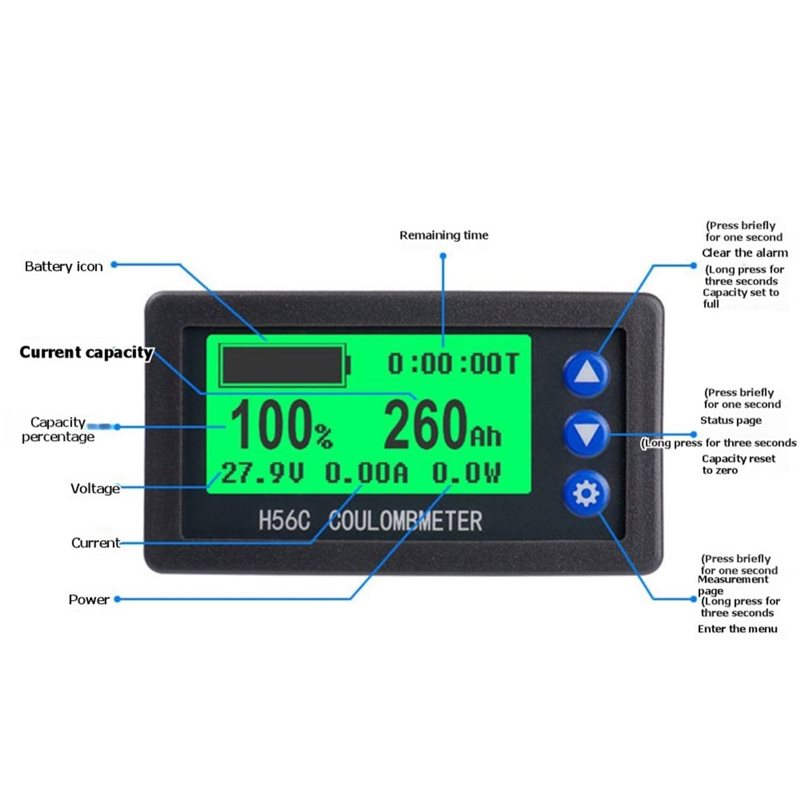 Battery Monitor Coulometer - 【NOUVEAU!】 Testeur de capacité de batterie