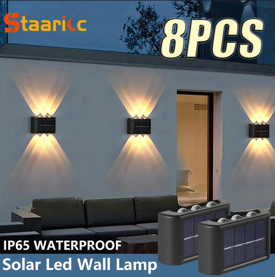 Waterproof Junction Box Solar - Lampe solaire murale extérieure, étanche, alimentée