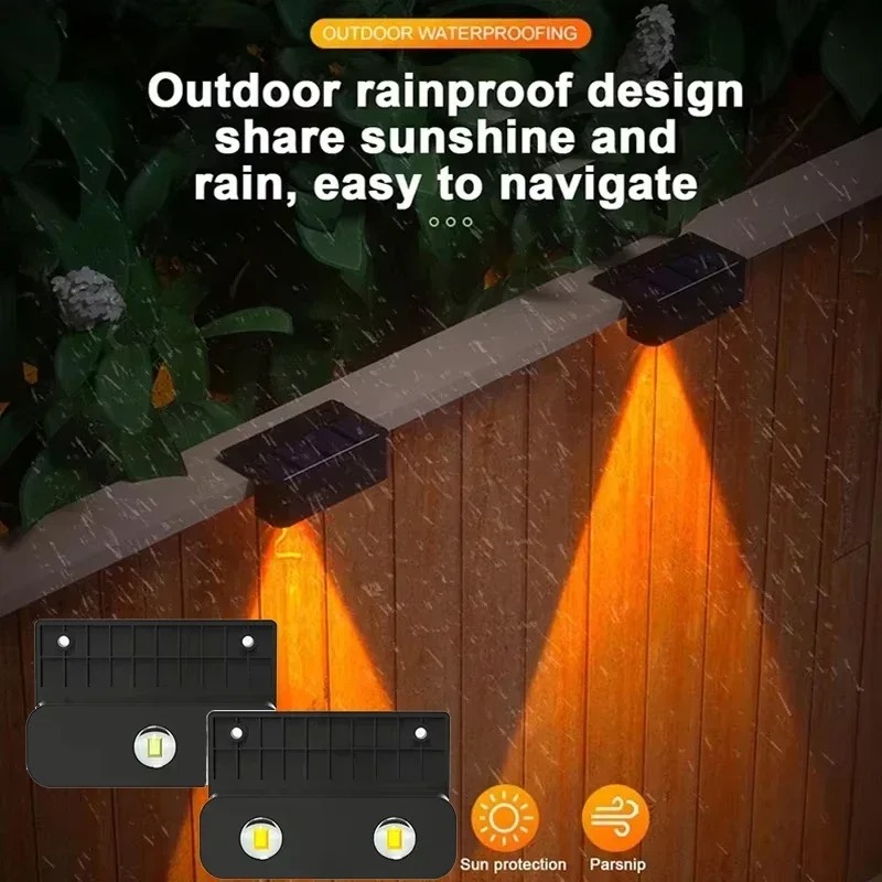 1/2/4PCS Lampe solaire murale  - Waterproof Junction Box Solar avis et prix