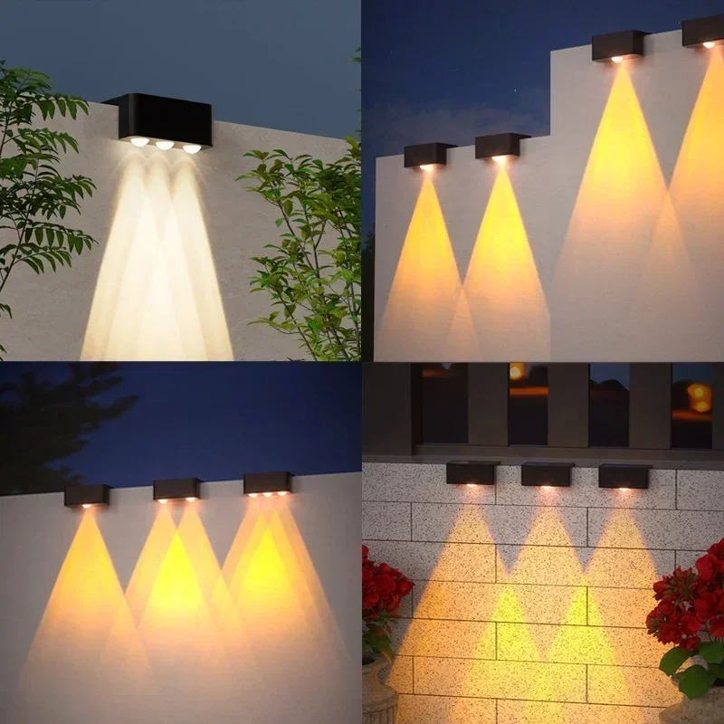 1/2/4PCS Lampe solaire murale  - Waterproof Junction Box Solar avis et prix