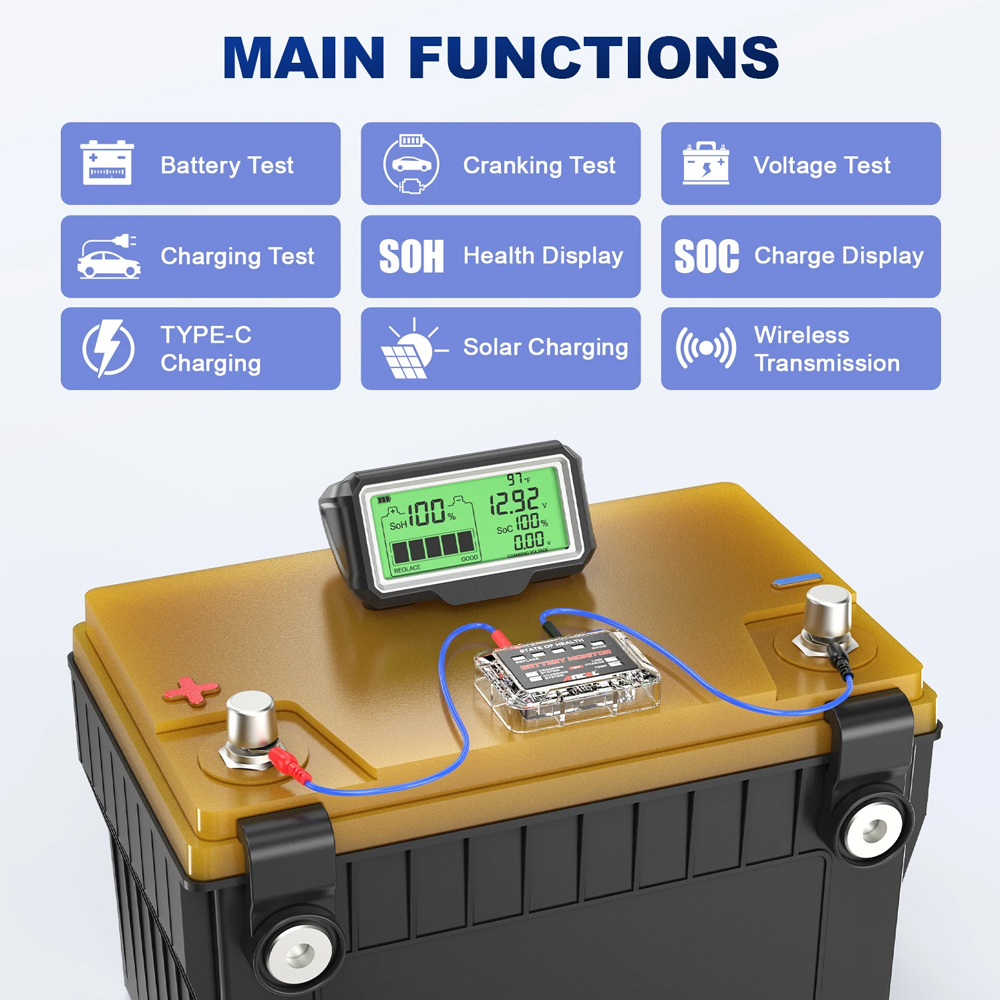 Testeur de batterie 12V, analy - Battery Monitor Coulometer avis et prix