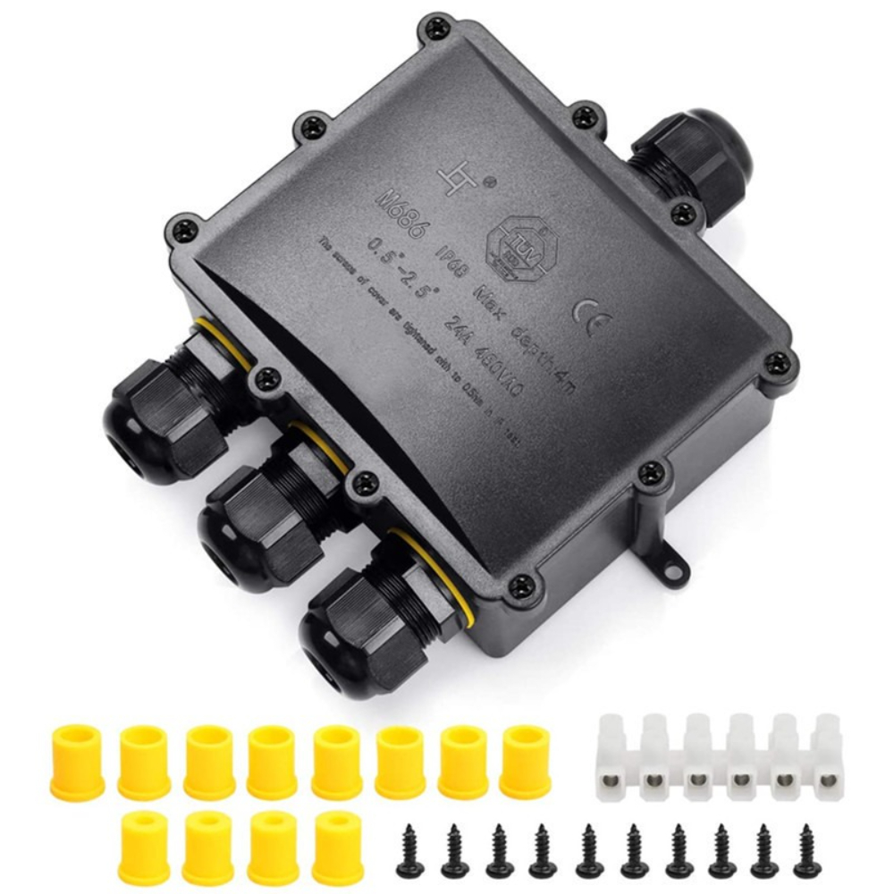 4 voies 1In3Out IP68 étanche 4 - Waterproof Junction Box Solar avis et prix
