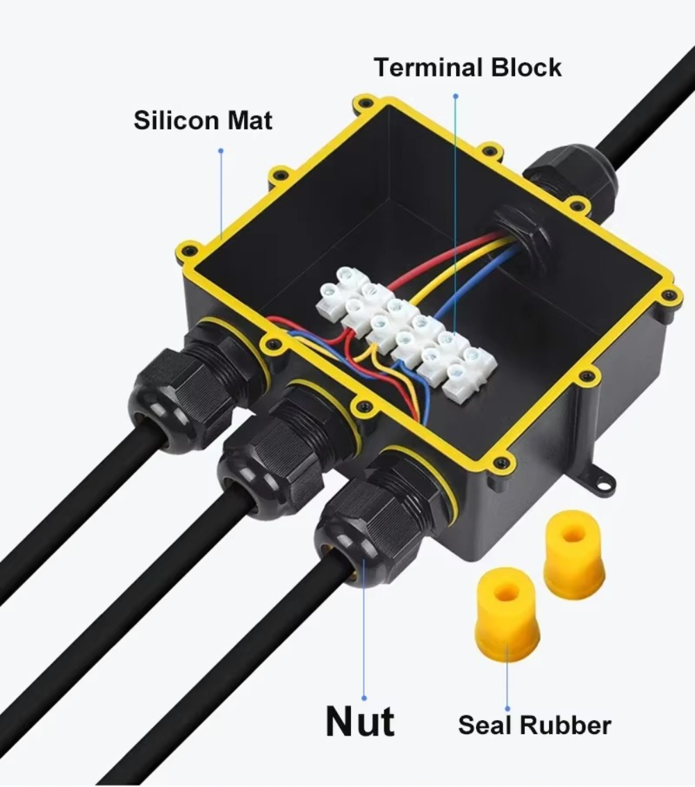 4 voies 1In3Out IP68 étanche 4 - Waterproof Junction Box Solar avis et prix
