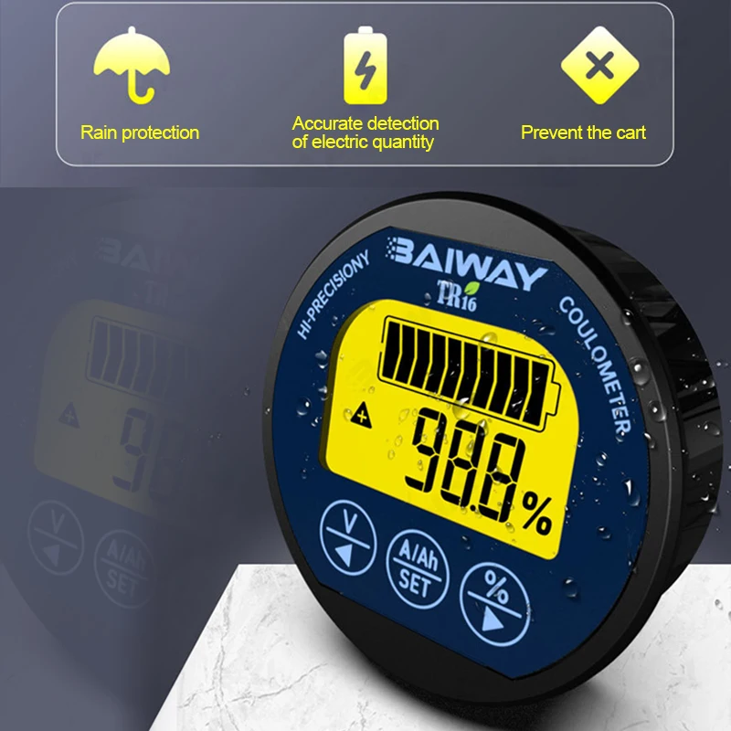 Coulomètre étanche TR16H DC 8- - Battery Monitor Coulometer avis et prix