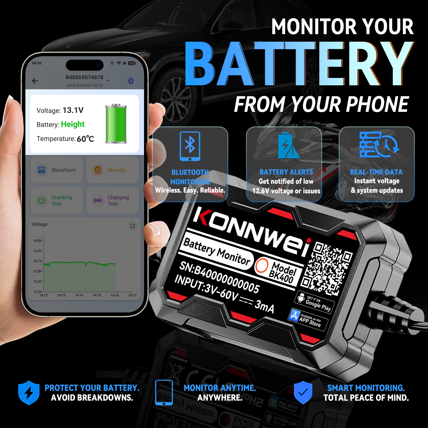 Moniteur de batterie de voitur - Battery Monitor Coulometer avis et prix
